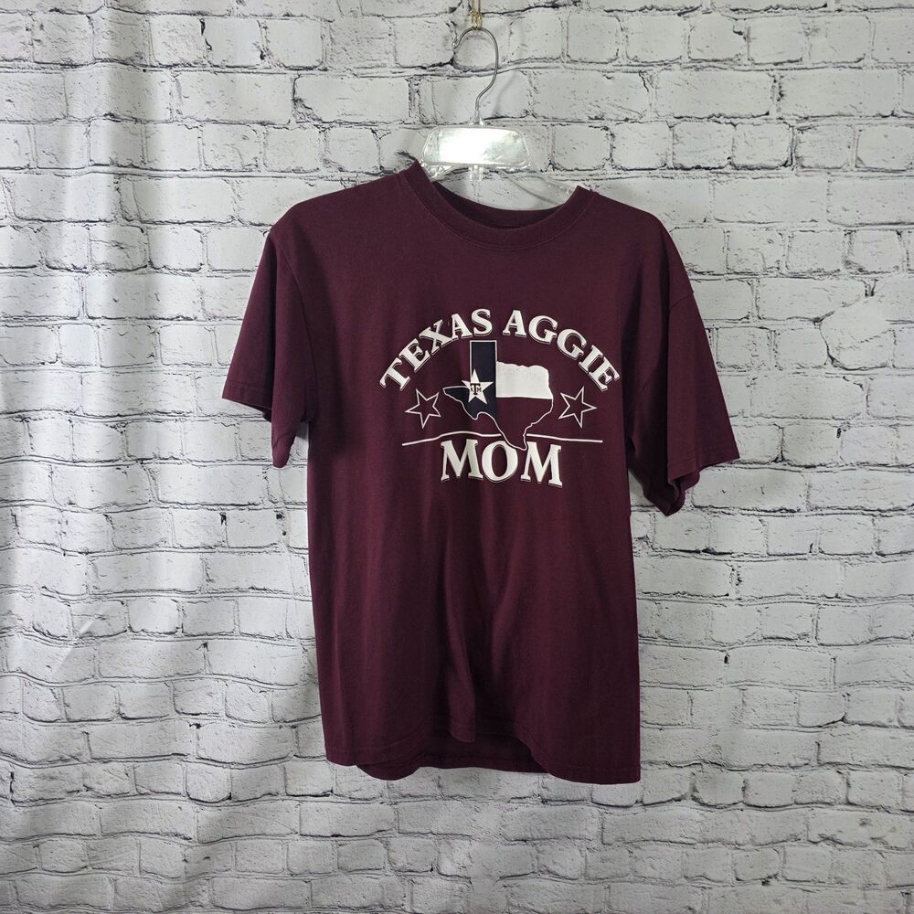 Texas Aggies Women's Medium "Mom" Maroon Heavyweight T-Shirt